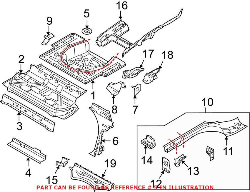 VW Spare Tire Nut 1T0803274